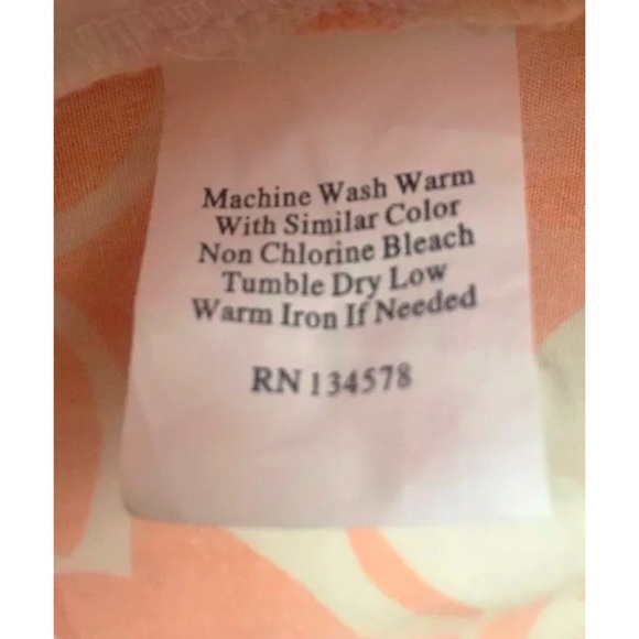 VINEYARD VINES Coral / White Tropical Print Shorts - Picture 6 of 6